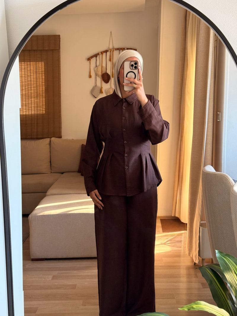 Linen Set - Brown