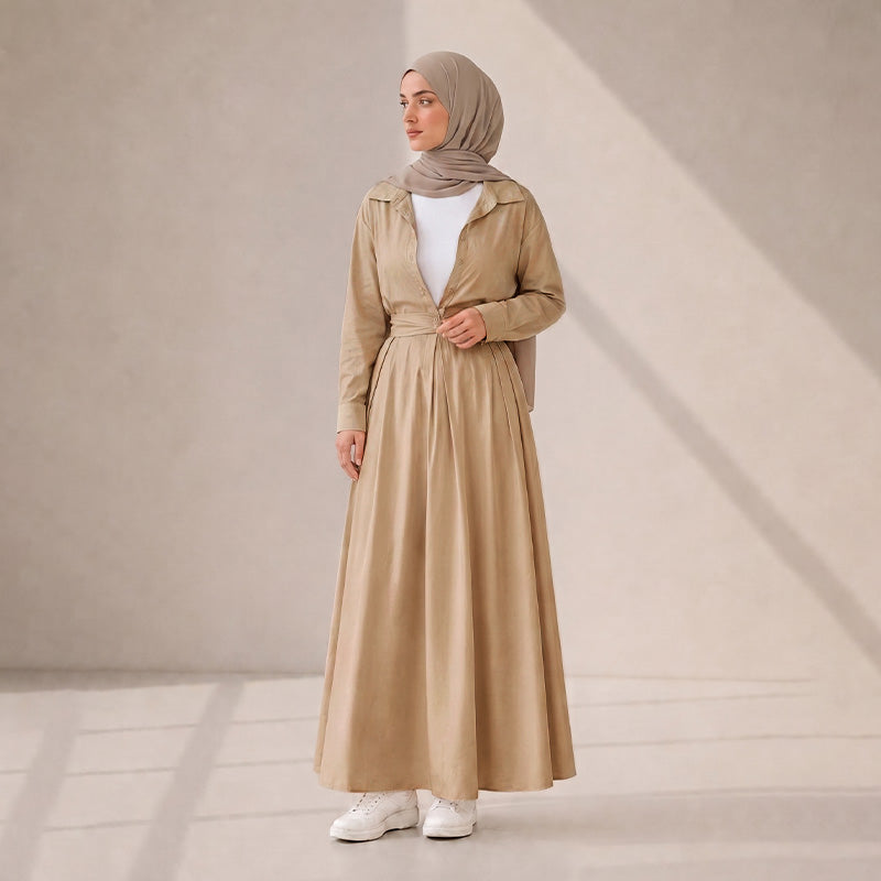 Summer Dress -Sand Beige