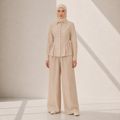 Linen Set - Beige